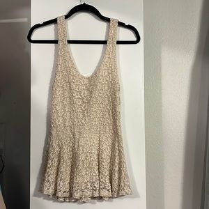 Pin and needles tank top. Fit and flare. Size M
